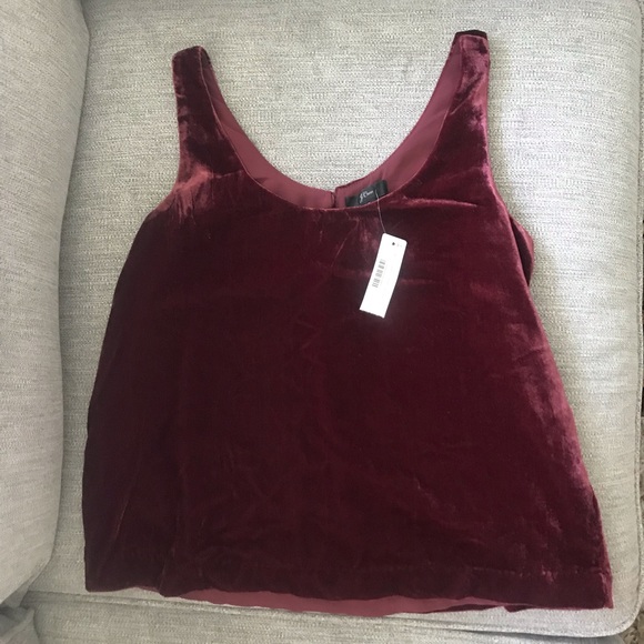 NWT J. Crew Velvet Tank - Picture 3 of 5